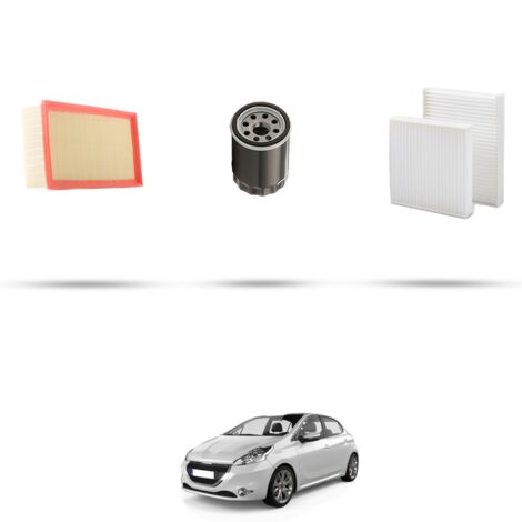 Kit tagliando 3 filtri compatibile con Peugeot 208 1.2 VTI 50kw Dal 2015 (1/4)