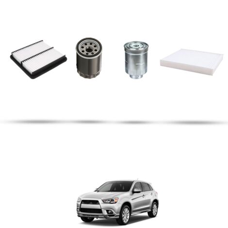 Kit tagliando 4 filtri compatibile con Mitsubishi Outlander II 2.2 Di-D (CWW) 103kw dal 2010 (1/5)