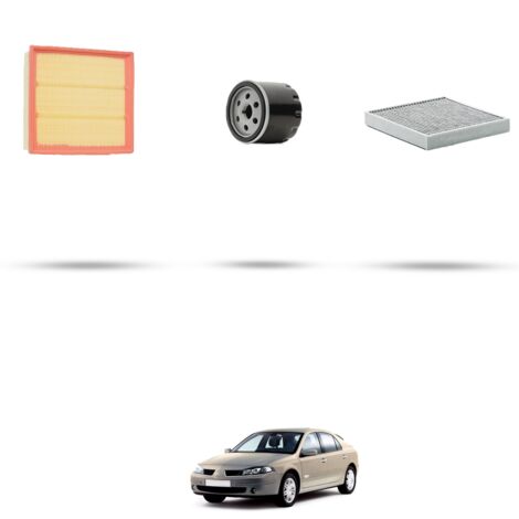 Kit tagliando 3 filtri compatibile con Renault Laguna II 2.0 16v 125kw dal 2005 (1/4)