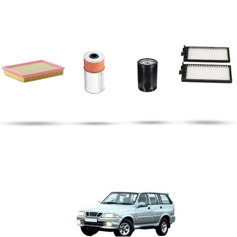 Kit tagliando 4 filtri compatibile con Chevrolet Musso 2.2 TD 74kw dal 1999 (1/5)