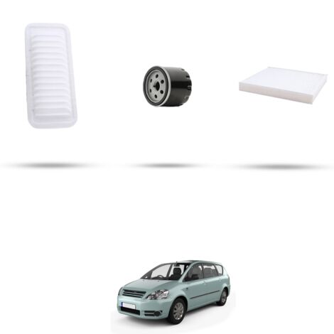Kit tagliando 3 filtri compatibile con Toyota Avensis Verso 2.0 VVTi 118kw Dal 2001 (1/4)
