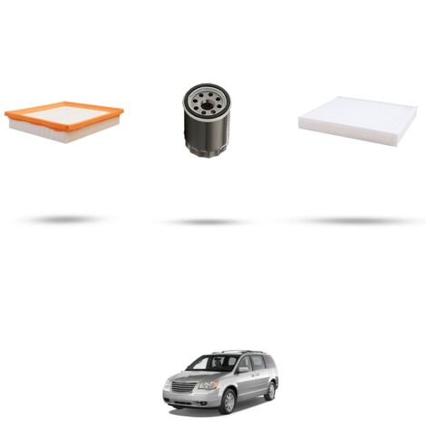 Kit tagliando 3 filtri compatibile con Chrysler Voyager (RT) 3.8 V6 142kw dal 2008 (1/4)