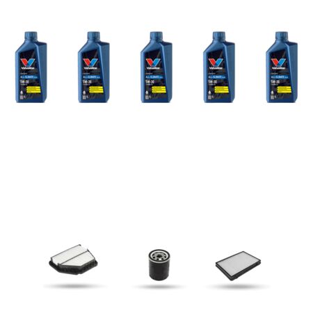 Kit tagliando 3 FILTRI e 5L OLIO compatibile con Chevrolet Captiva 2.4 100kw dal 2006 al 2011 (1/5)