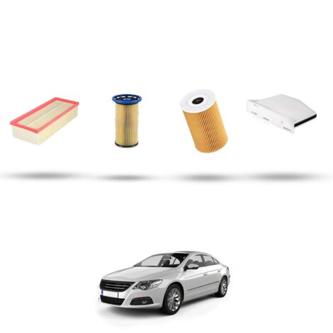 Kit tagliando 4 filtri compatibile con Vw CC (358) 2.0 TDI 125kw Dal 2012 (1/5)
