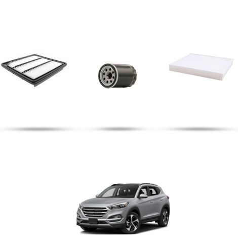 Kit tagliando 3 filtri compatibile con Hyundai Tucson II 1.6 T-GDi 130kw dal 2015 (1/4)