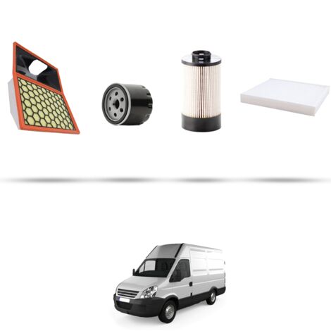 Kit tagliando 4 filtri compatibile con Iveco Daily IV 35S 14 2.3 HPT 100kw dal 2006 (1/5)