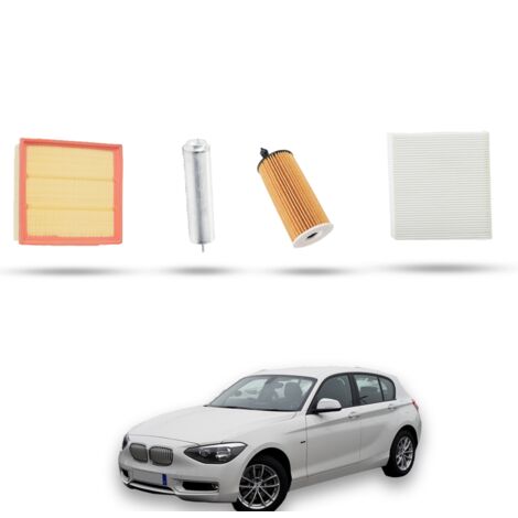Kit Tagliando 4 filtri compatibile con Bmw Serie 1 (F20,F21) 120 d 120kw dal 2011 (1/5)