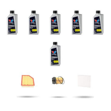 Kit tagliando 3 FILTRI e 6L OLIO compatibile con Volvo S60 II V60 Cross Country 1.5 T3 112kw dal 2015 (1/5)