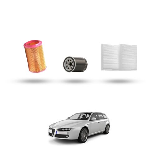 Kit Tagliando 3 filtri compatibile con Alfa Romeo 156 (932) 3,2 V6 GTA 24v 184kw dal 2002 -2006 (1/4)