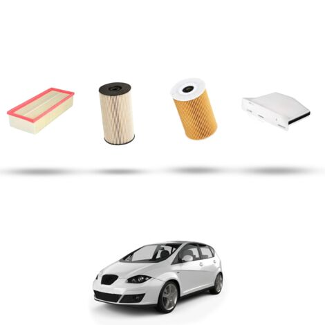 Kit tagliando 4 filtri compatibile con Seat Altea / Altea XL / Freetrack 1.6 TDI 66kw dal 2010 (1/5)