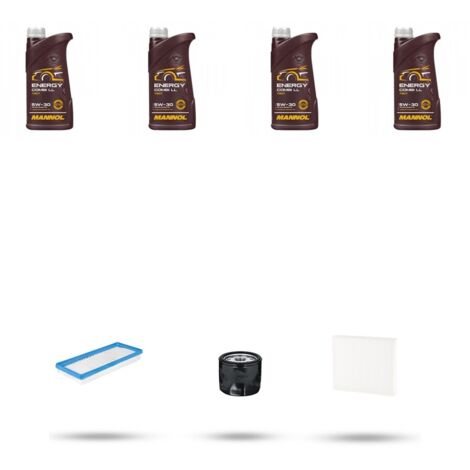 Kit tagliando 3 FILTRI e 4L OLIO compatibile con Smart ForTWO II Coupe/Cabrio (451) 1.0 62kw Dal 2007 (1/4)
