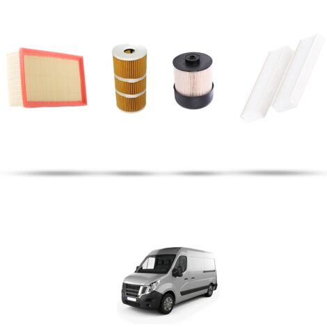 Kit tagliando 4 filtri compatibile con Nissan NV400 (X62, X62B) 2.3 DCI 81KW Dal 2014 (1/5)