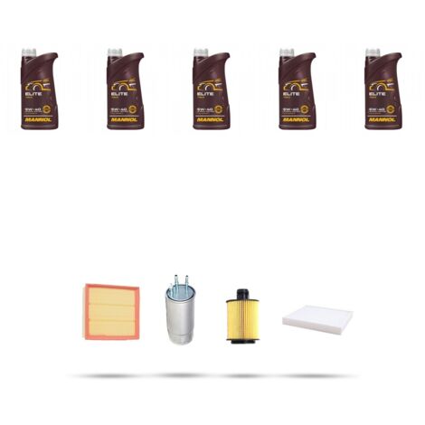 Kit tagliando 4 FILTRI e 5L OLIO compatibile con Fiat Linea (110) 1.6 M-Jet 77kw dal 2009 (1/5)
