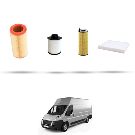 Kit tagliando 4 filtri compatibile con Citroen Jumper III 2.2 Hdi Fap 96kw dal 2011 (1/5)