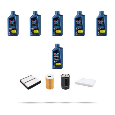 Kit tagliando 4 FILTRI e 6L OLIO compatibile con Kia Cee D (ED) 1.6 CRDI 66kw dal 2007 (1/5)
