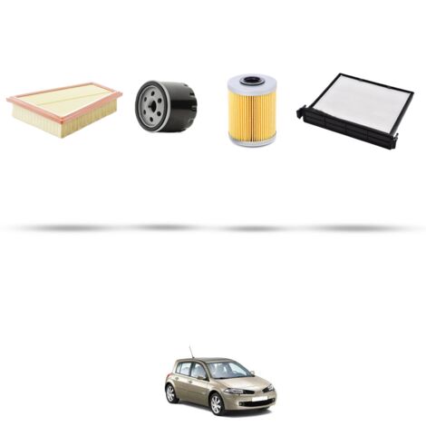Kit tagliando 4 filtri compatibile con Renault Megane II 1.9 dci 81kw Dal 2006 (1/5)