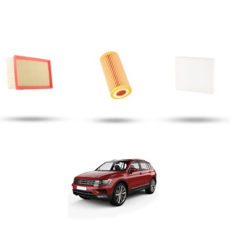Kit tagliando 3 filtri compatibile con Vw Tiguan II (AD1) 2.0 TSI 132kw Dal 2016 (1/4)
