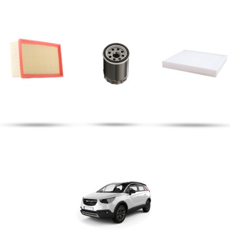 Kit tagliando 3 filtri compatibile con Opel Crossland X (P17) 1.2 60kw dal 2017 (1/4)