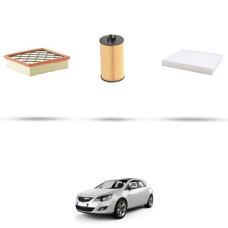Kit tagliando 3 filtri compatibile con Opel Astra J ,GTC,SW 1.4 16v 64kw Dal 2009 (1/4)
