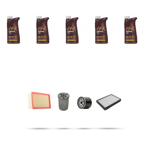 Kit tagliando 4 FILTRI e 5L OLIO compatibile con Land Rover Freelander I (L314) 2.0 72kw dal 1998 (1/5)
