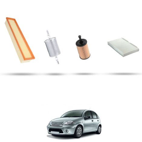 Kit tagliando 4 filtri compatibile con Citroen C3 1.4 54kw dal 2001 al 2009 (1/5)