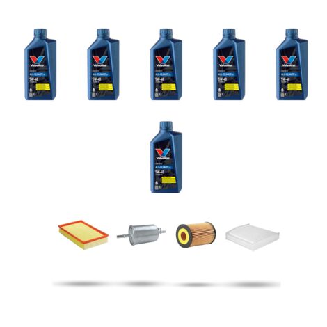 Kit tagliando 4 FILTRI e 6L OLIO compatibile con Volvo S60 2.0 T 132Kw dal 2000 al 2010 (1/5)