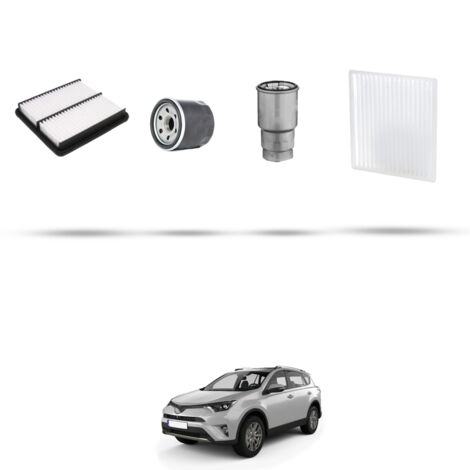 Kit tagliando 4 filtri compatibile con Toyota Rav 4 II 2.0 D4-D 85kw Dal 2001 (1/5)