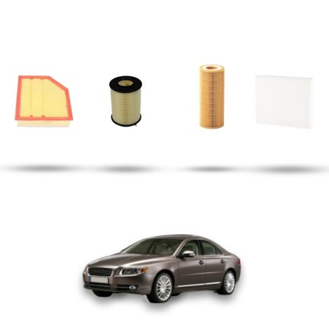 Kit tagliando 4 filtri compatibile con Volvo S80 II 2.4 D5 136kw dal 2006 al 2009 (1/5)