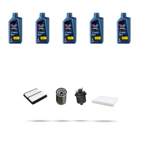 Kit tagliando 3 FILTRI e 5L OLIO compatibile con Honda Capa 1.5 16v 72kw dal 1998 (1/5)