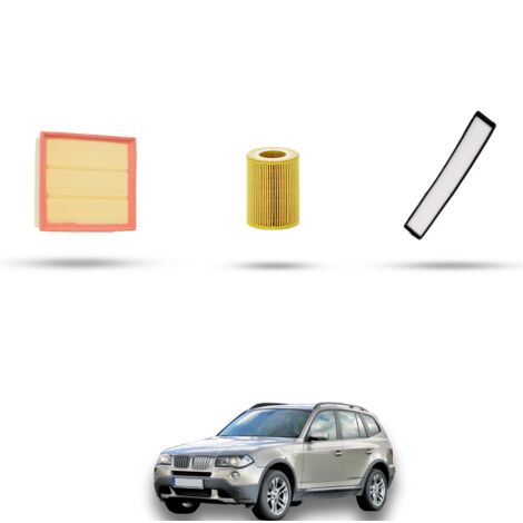 Kit tagliando 3 filtri compatibile con Bmw x3 (E83) 3.0i 170kw dal 2003 al 2006 (1/4)