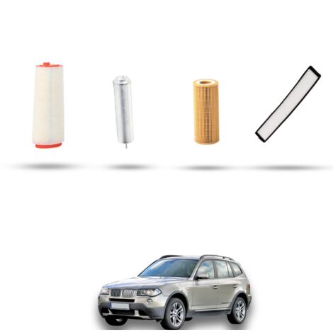 Kit tagliando 4 filtri compatibile con Bmw x3 (E83) 3.0d 160kw dal 2005 al 2010 (1/5)