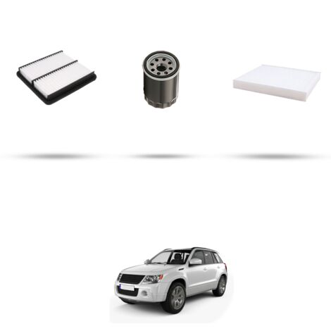 Kit tagliando 3 filtri compatibile con Suzuki Grand Vitara 2.0 94kw dal 1998 (1/4)