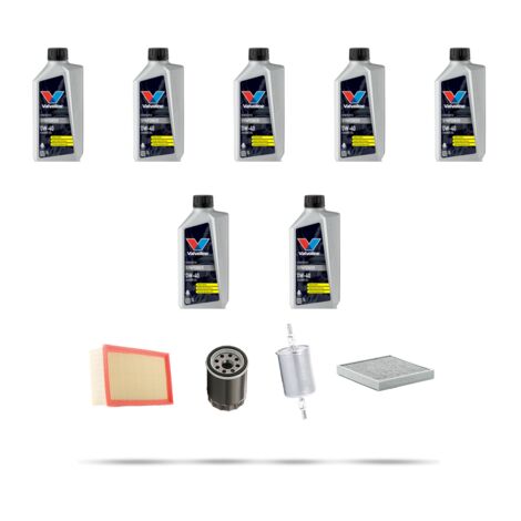 Kit tagliando 4 FILTRI e 7L OLIO compatibile con Jaguar S-Type (X200) 4.2 V8 R 298kw dal 2001 (1/5)