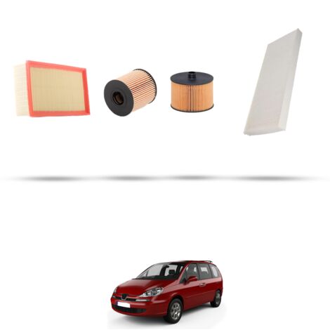 Kit tagliando 4 filtri compatibile con Peugeot 807 2.0 HDI FAP 100kw dal 2006 (1/5)
