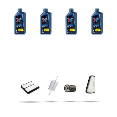Kit tagliando 4 FILTRI e 4L OLIO compatibile con Chevrolet Lanos 1.5 73KW dal 97 al 99 (1/5)