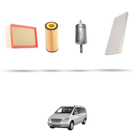 Kit tagliando 4 filtri compatibile con Mercedes Viano (639) 3.2 160kw Dal 2003 (1/5)