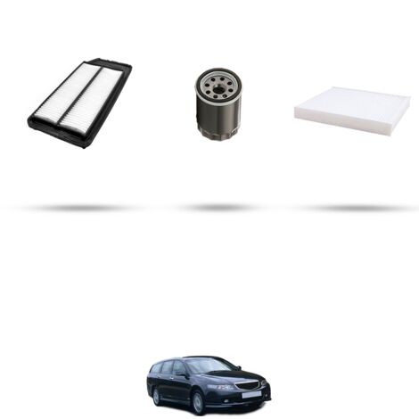 Kit tagliando 3 filtri compatibile con Honda Accord VII 2.0 114kw dal 2003 (1/4)