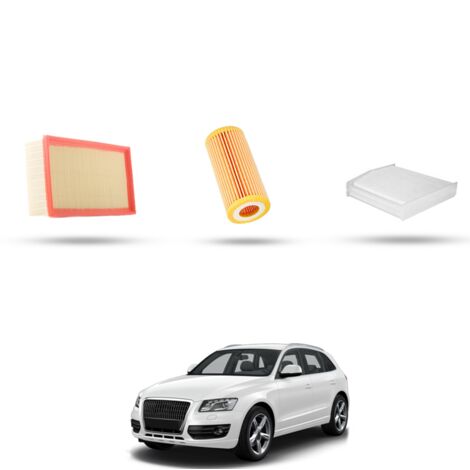 Kit Tagliando 3 filtri compatibile con Audi Q5 (8RB) 2.0 tfsi 165kw dal 2012 (1/4)