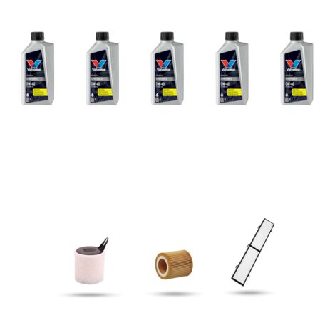 Kit tagliando 3 FILTRI e 5L OLIO compatibile con Bmw serie 3 (E90,E91,E92,E93) 318i 105kw dal 2007 (1/4)