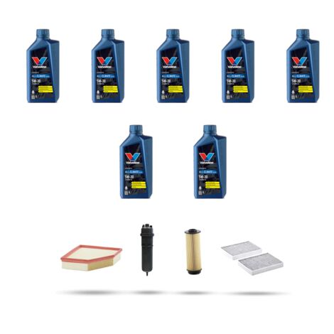 Kit tagliando 4 FILTRI e 7L OLIO compatibile con Bmw x6 (G06,F96)40d 250kw hybrid dal 2020 (1/5)