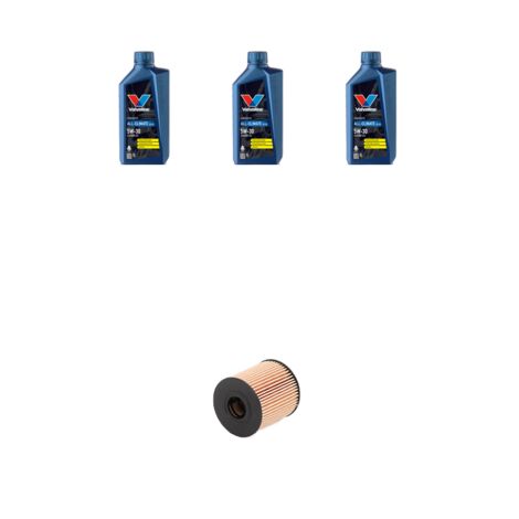Kit filtro olio e 3L compatibile con Peugeot 1007 1.4 54kw Dal 2005