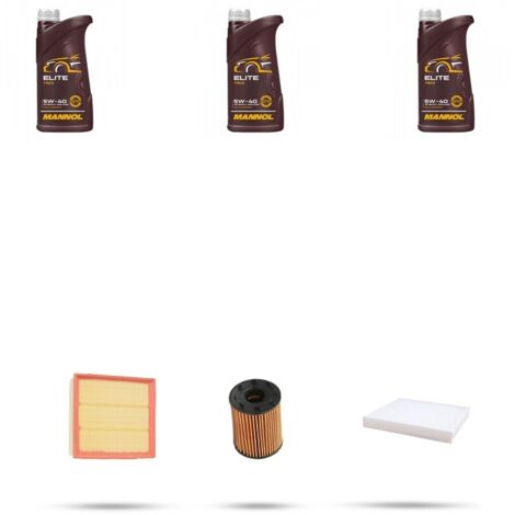 Kit tagliando 3 FILTRI e 3L OLIO compatibile con Fiat Grande Punto 1.4 turbo T-JET 88kw dal 2007 (1/4)
