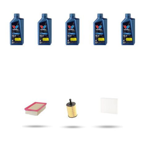 Kit tagliando 3 FILTRI e 5L OLIO compatibile con Vw Golf IV (1j1 1j5) 2.3 V5 20v 125kw Dal 2000 al 2006 (1/5)