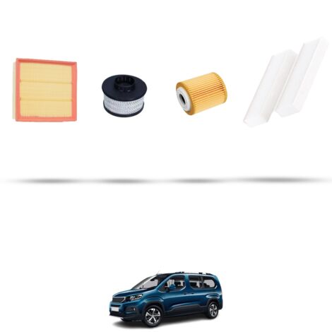 Kit tagliando 4 filtri compatibile con Peugeot Rifter (K9) 1.5 BlueHDI 75kw Dal 2018 (1/5)