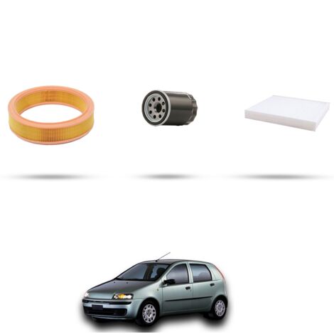 Kit tagliando 3 filtri compatibile con Fiat Punto II 1.2 8v 44kw dal 1999 (1/4)