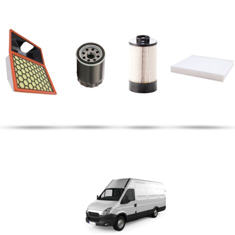 Kit tagliando 4 filtri compatibile con Iveco Daily V 60C 15 3.0 HPI 107kw dal 2011 (1/5)
