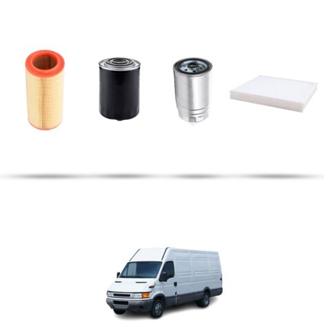 Kit tagliando 4 filtri compatibile con Iveco Daily III 40-15 Turbo Diesel 107kw dal 2001 (1/5)