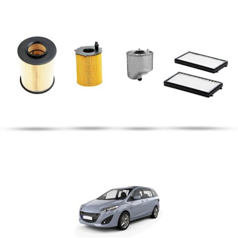 Kit tagliando 4 filtri compatibile con Mazda 5 (CW) 1.6 CD 85kw dal 2010 (1/5)