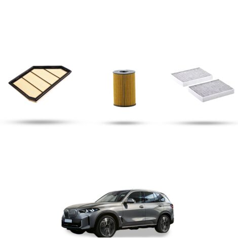 Kit tagliando 3 filtri compatibile con Bmw x5 (G05,F95) M 460kw dal 2019 (1/4)