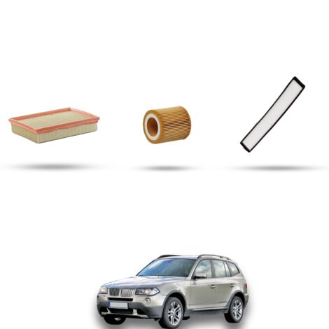 Kit tagliando 3 filtri compatibile con Bmw x3 (E83) 2.0i 110kw dal 2005 al 2010 (1/4)